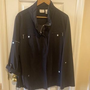 Chico’s Zenergy Jacket Chico’s Sz3 usual Sz14 Blk